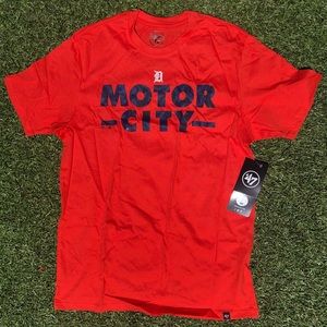 MOTOR CITY Detroit Tigers 47 brand tshirt small